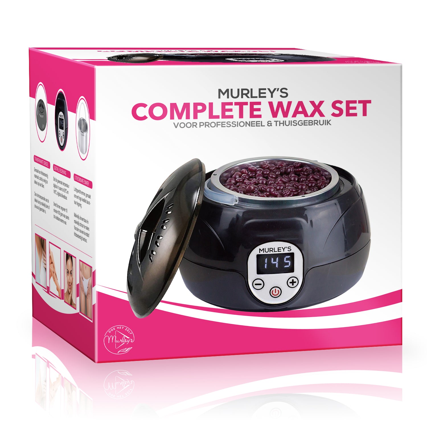 HAARVRIJ LICHAAM MET DEZE COMPLETE WAX SET 1000 - DIGITAAL MENU