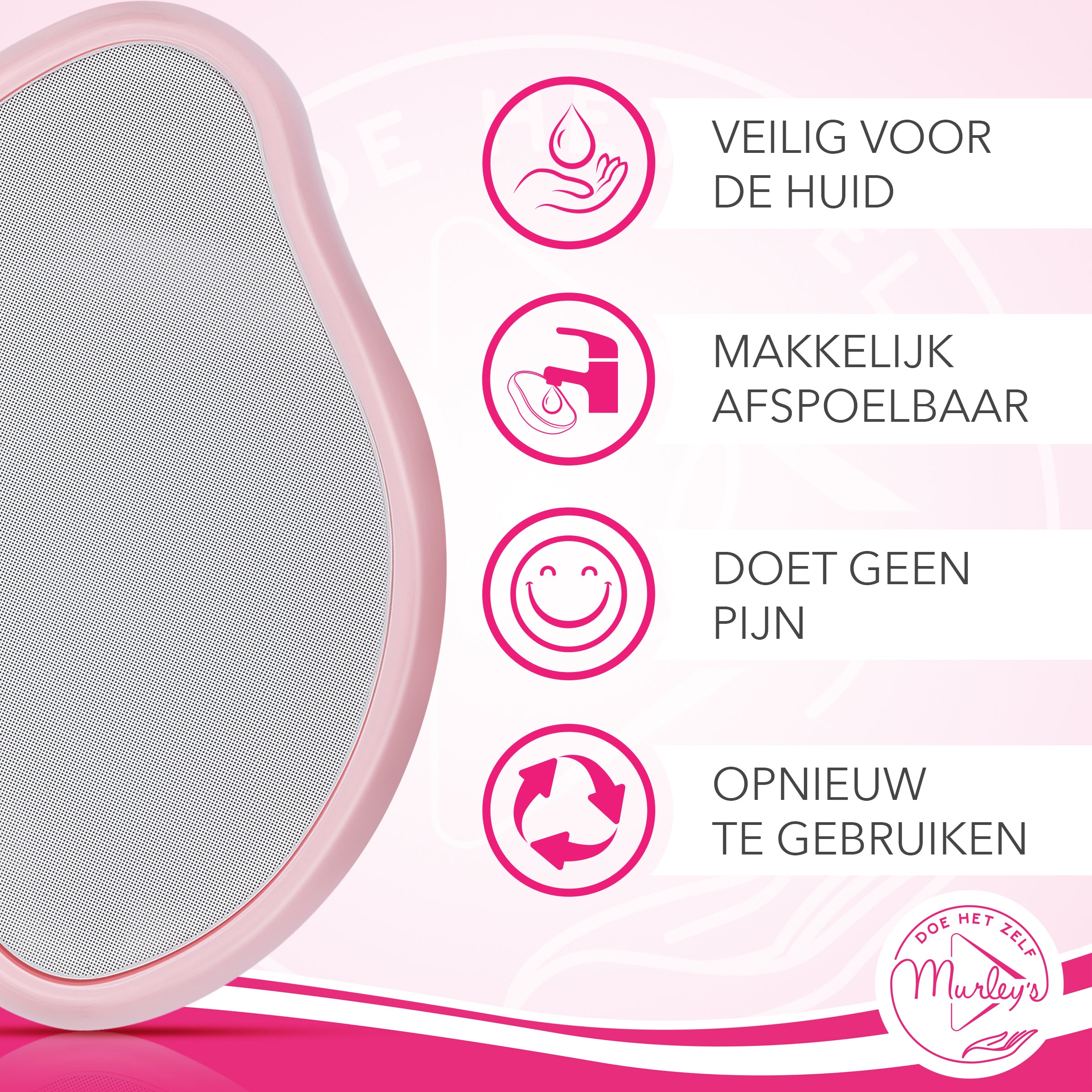 SUPERSNELLE HAAR VERWIJDERAAR CRYSTAL - ROZE