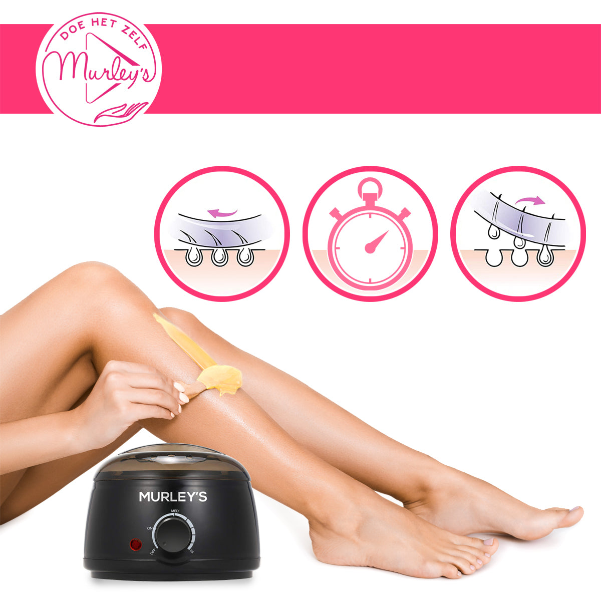 MURLEY’S® BRAZILIAN WAX NAVULLING VOOR EEN HAARVRIJ LICHAAM - 1000 GRAM