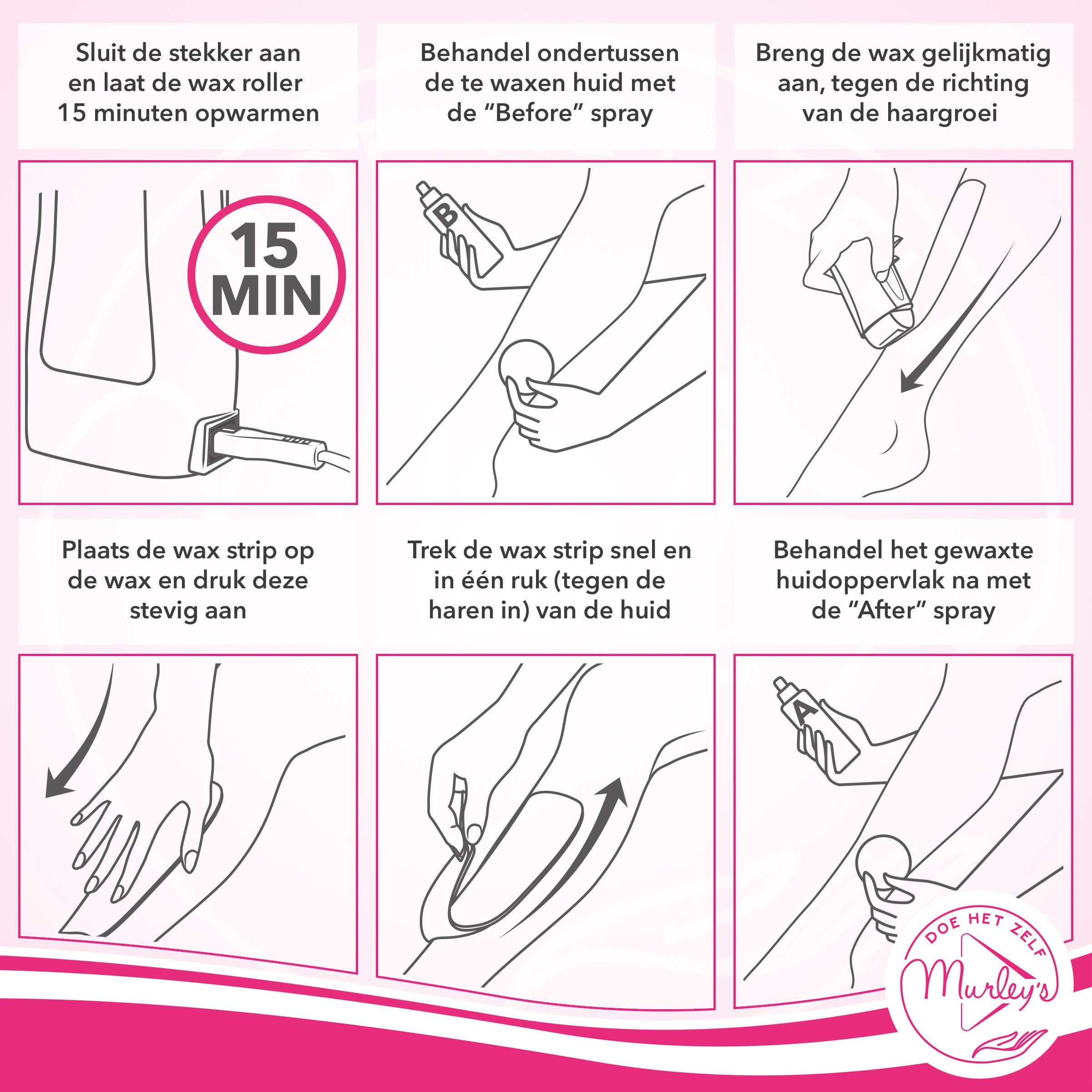 HAARVRIJ LICHAAM MET ROLL-ON WAX SET MET STRIPS - HONING WAX